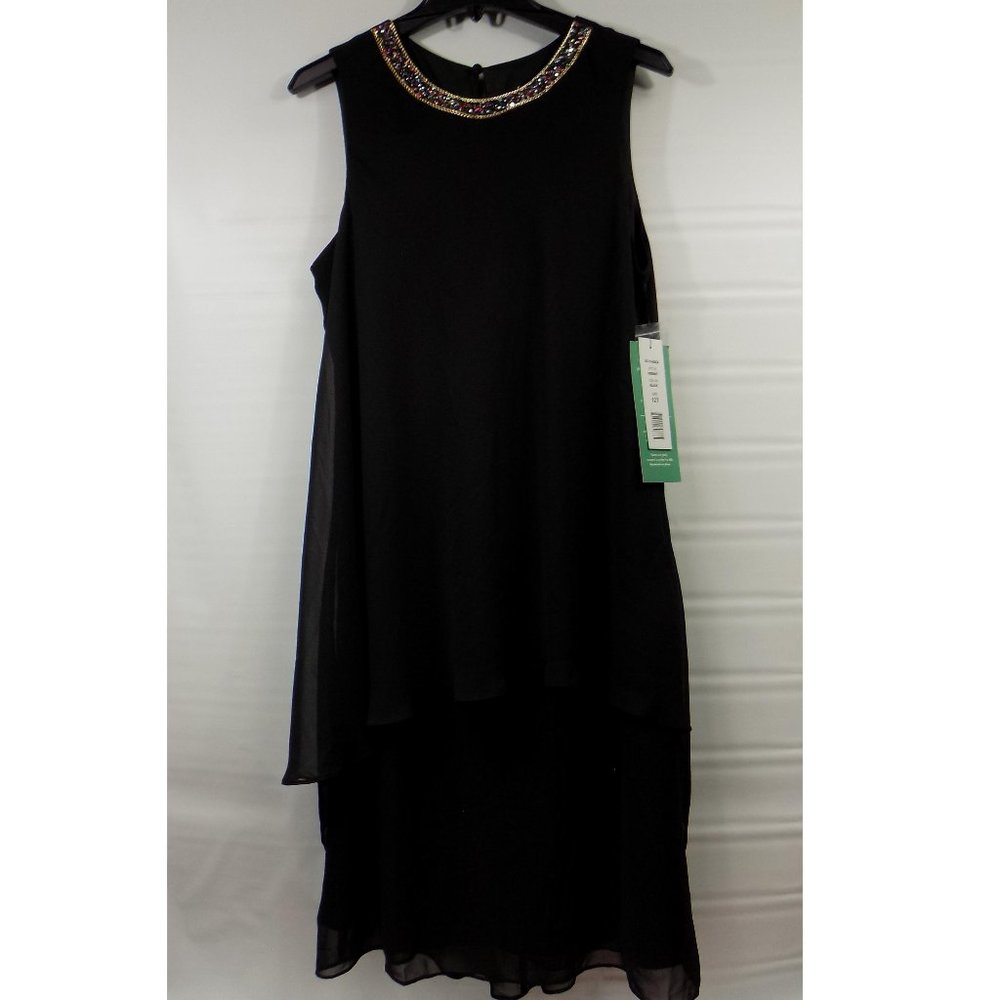 Scarlett Layered Embellished Neck Dress Sz 12 NWT - Picture 1 of 13